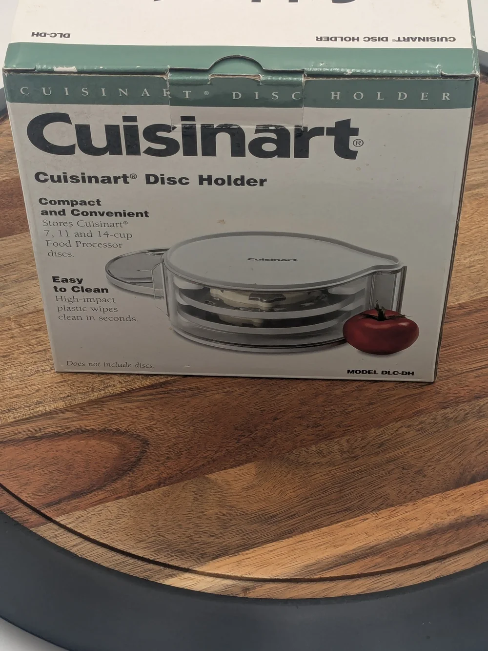 Cuisinart DLC-DH Food Processor Disc Holder w/ 3 Cutting Discs Original Box